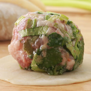 香茜芹菜鲜肉馅