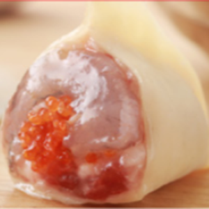 鲜虾蟹籽饺